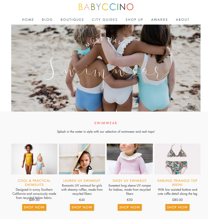 Babyccino 2020 Kids Swimwear Guide