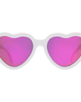 White Heart | Magenta Polarized Mirrored Lenses
