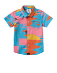 Aloha Sunset Button Up Shirt / Youth / Neon