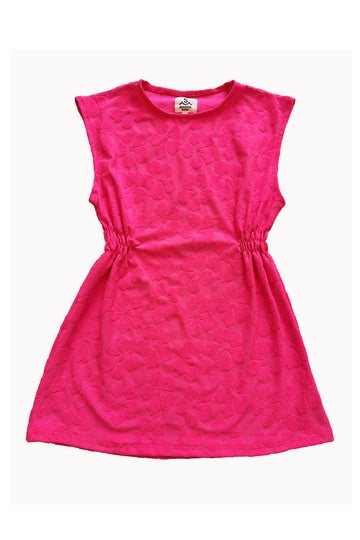 Hibsicus Cover Up Dress / Hot Pink