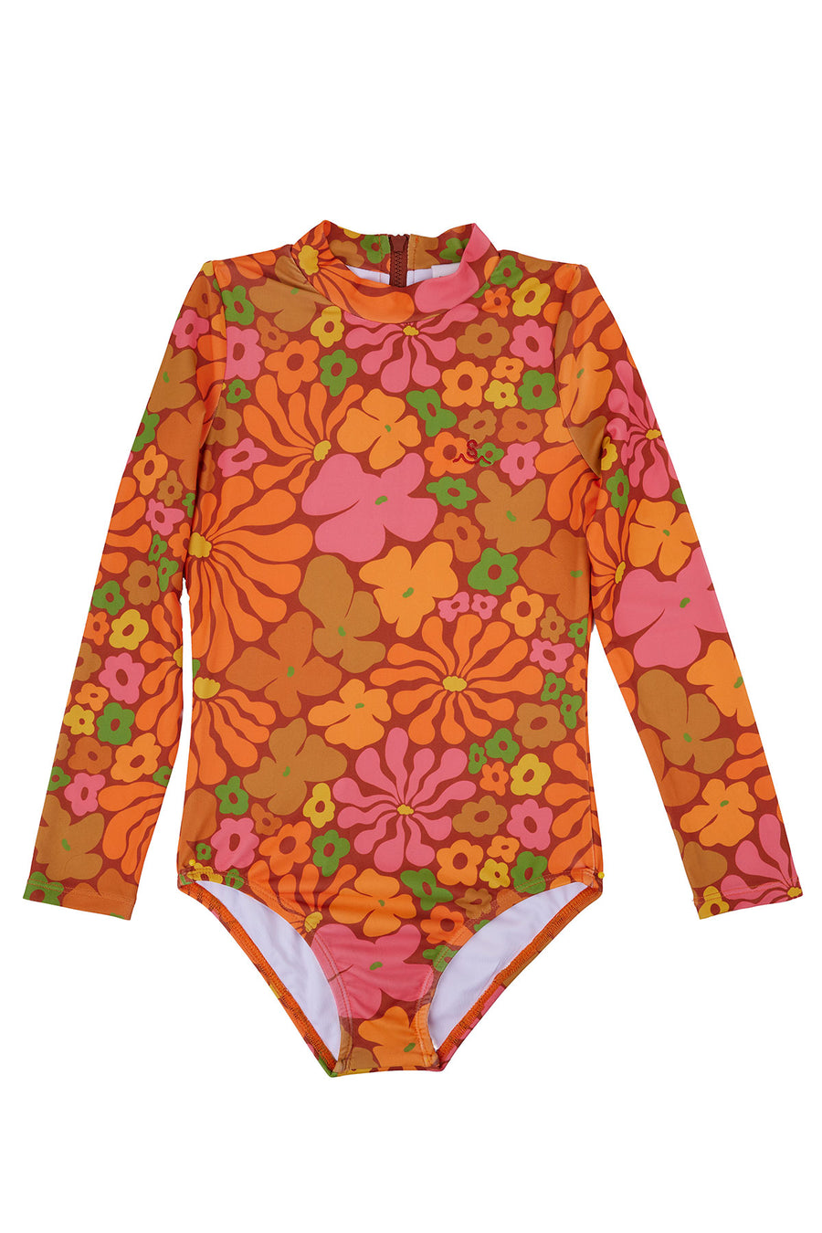 Fleurs / Long Sleeve Swimsuit