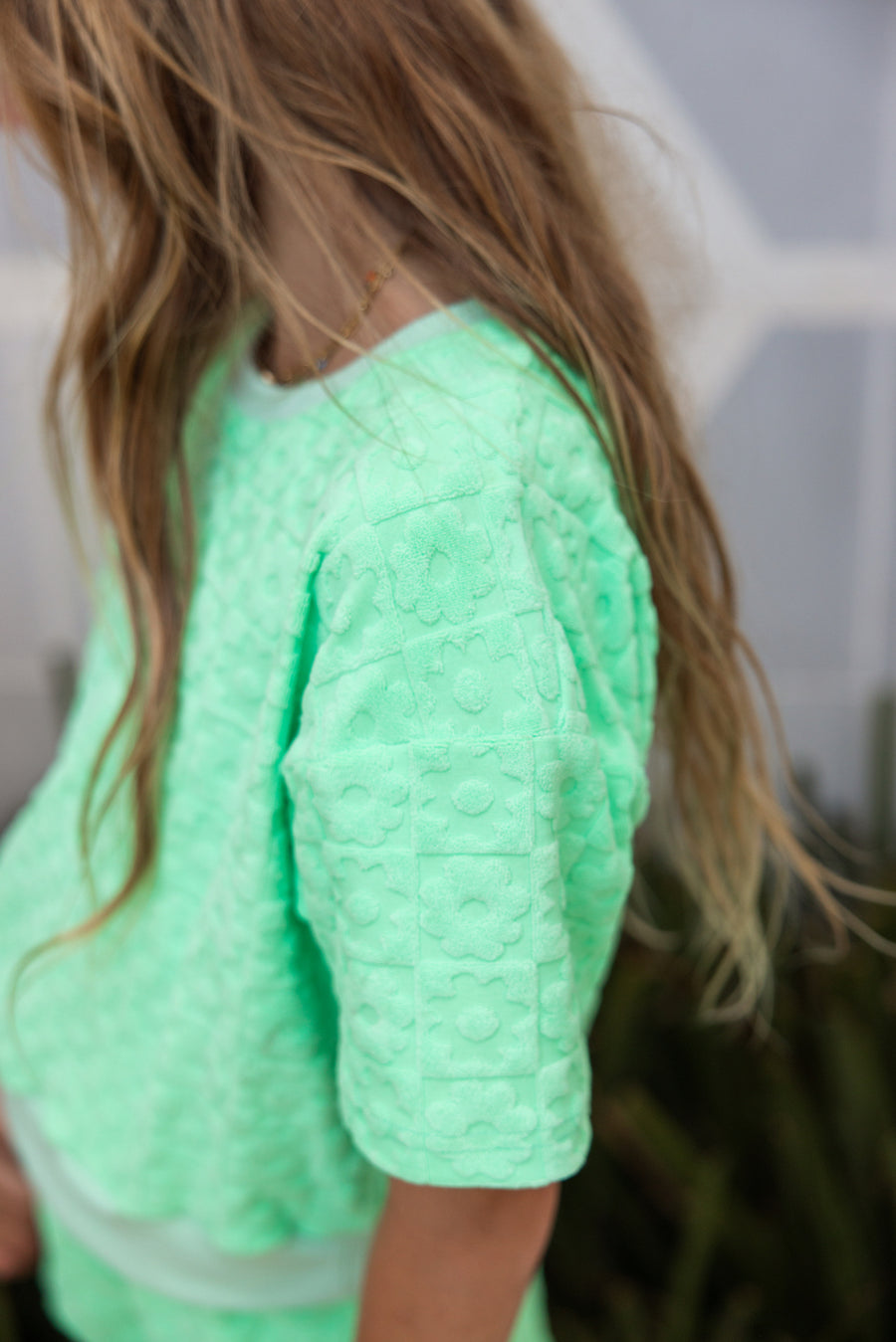 Floral Terry Set / Mint