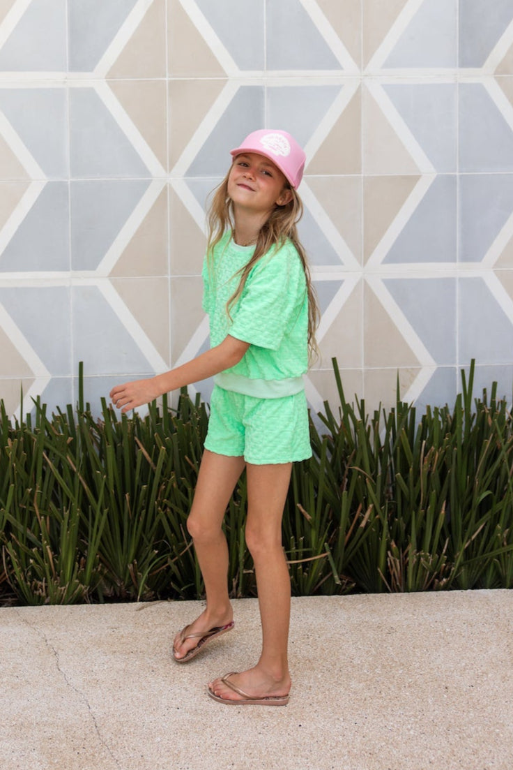 Floral Terry Set / Mint