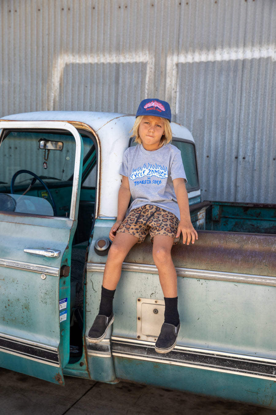 Seaesta x Cycle Zombies Lit Up Youth Hat / Navy