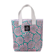 Kids Recycled Tote Bag / Wavy Floral / Azalea