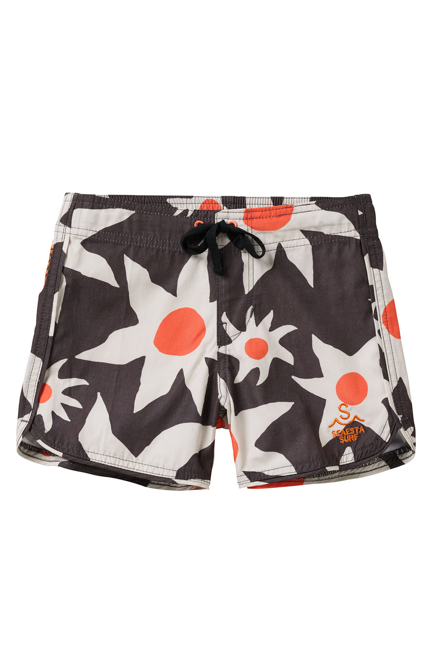 Seaesta Scallop Retro Flare Boardshort / Sun Daze / Charcoal