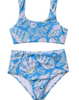 Seashells / Two Piece Swimsuit / Periwinkle