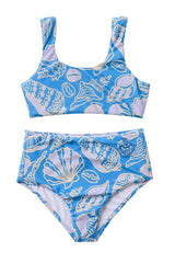 Seashells / Two Piece Swimsuit / Periwinkle