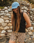 Women's Bike Shorts / Calico Crab / Khaki