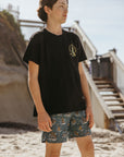 Surf Cactus Tee / Youth / Charcoal