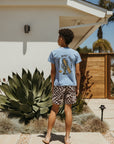 Surf Cactus Tee / Youth / Sky Blue