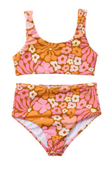 Fleurs / Two Piece Swimsuit / Rose