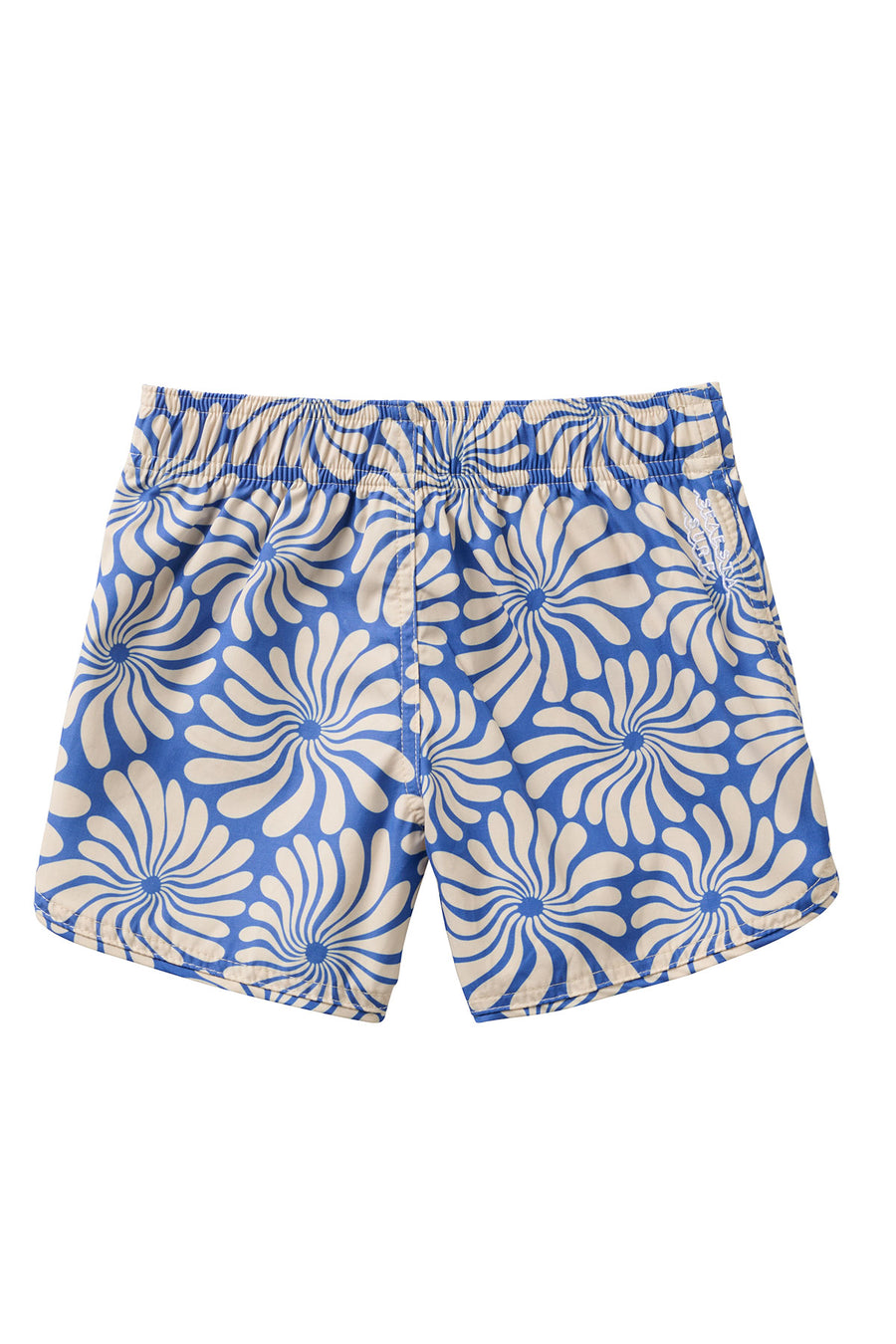 Wavy Flowers / Boardshorts / Navy Blue