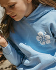 Coast Puff Print Hoodie / Youth / Sky Blue