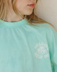 Cropped Boxy Palm Tee / Sea Green