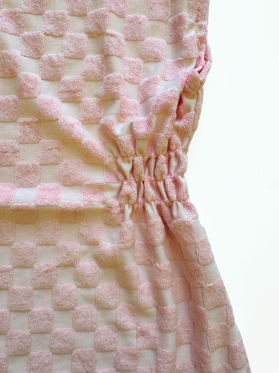 Checker Cover Up Dress / Pink