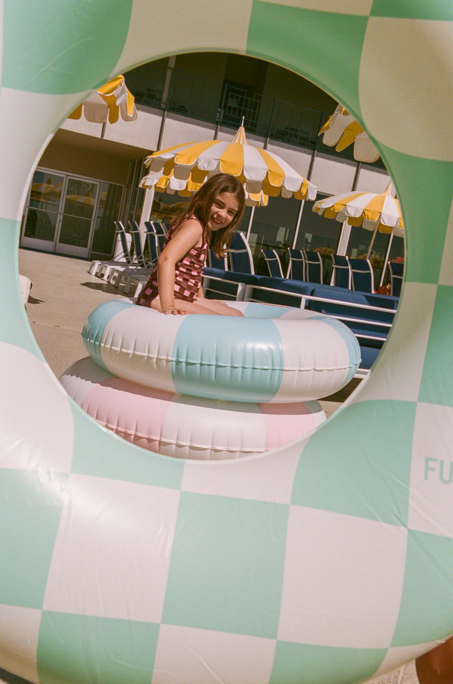 Seaesta Surf x Heather Taylor Home / Gingham Swimsuit / Raspberry