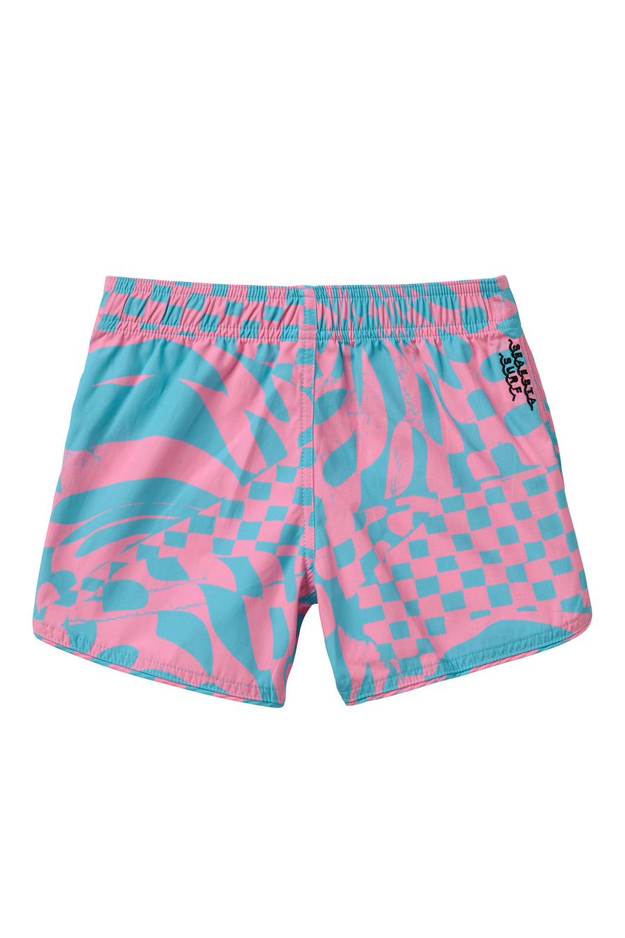 Seaesta Scallop Retro Flare Boardshort / Hazy Daze / Bubblegum