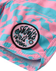 Seaesta Scallop Retro Flare Boardshort / Hazy Daze / Bubblegum