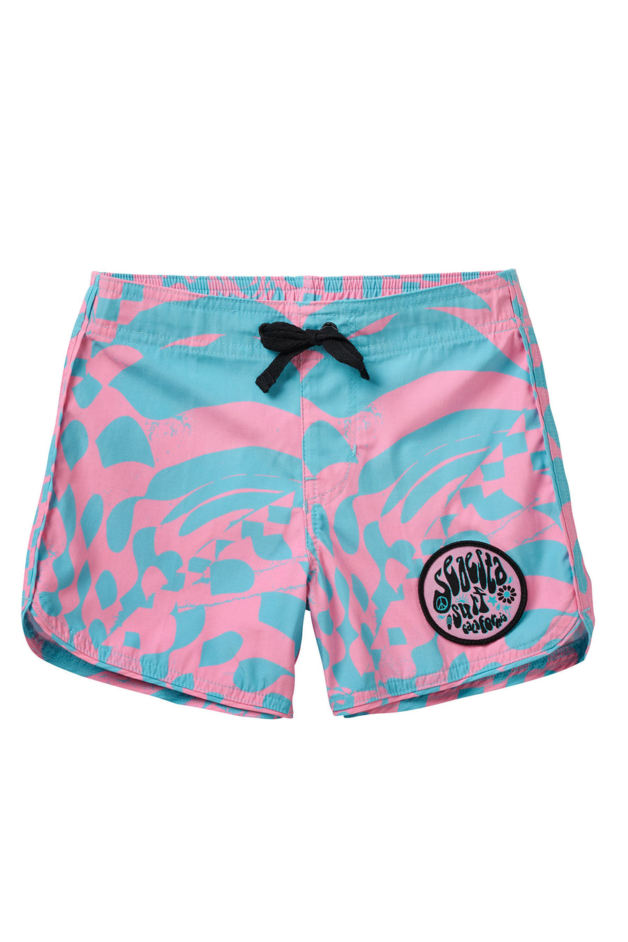 Seaesta Scallop Retro Flare Boardshort / Hazy Daze / Bubblegum