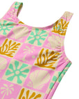 Beach Checks One Piece Swimsuit / Pastel