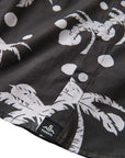 Palm Tree Polka Dot Button Up Shirt / Youth / Charcoal