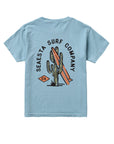 Surf Cactus Tee / Youth / Sky Blue