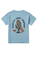 Surf Cactus Tee / Youth / Sky Blue