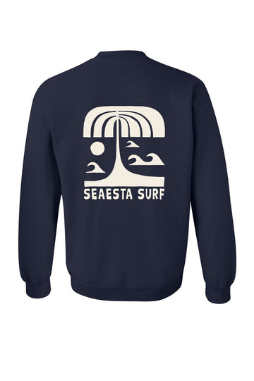 Navy Palm Crew Sweatshirt / Youth
