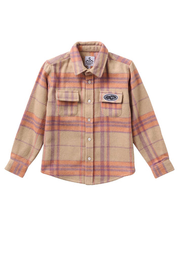 Patch Flannel Shirt / Youth / Lavender