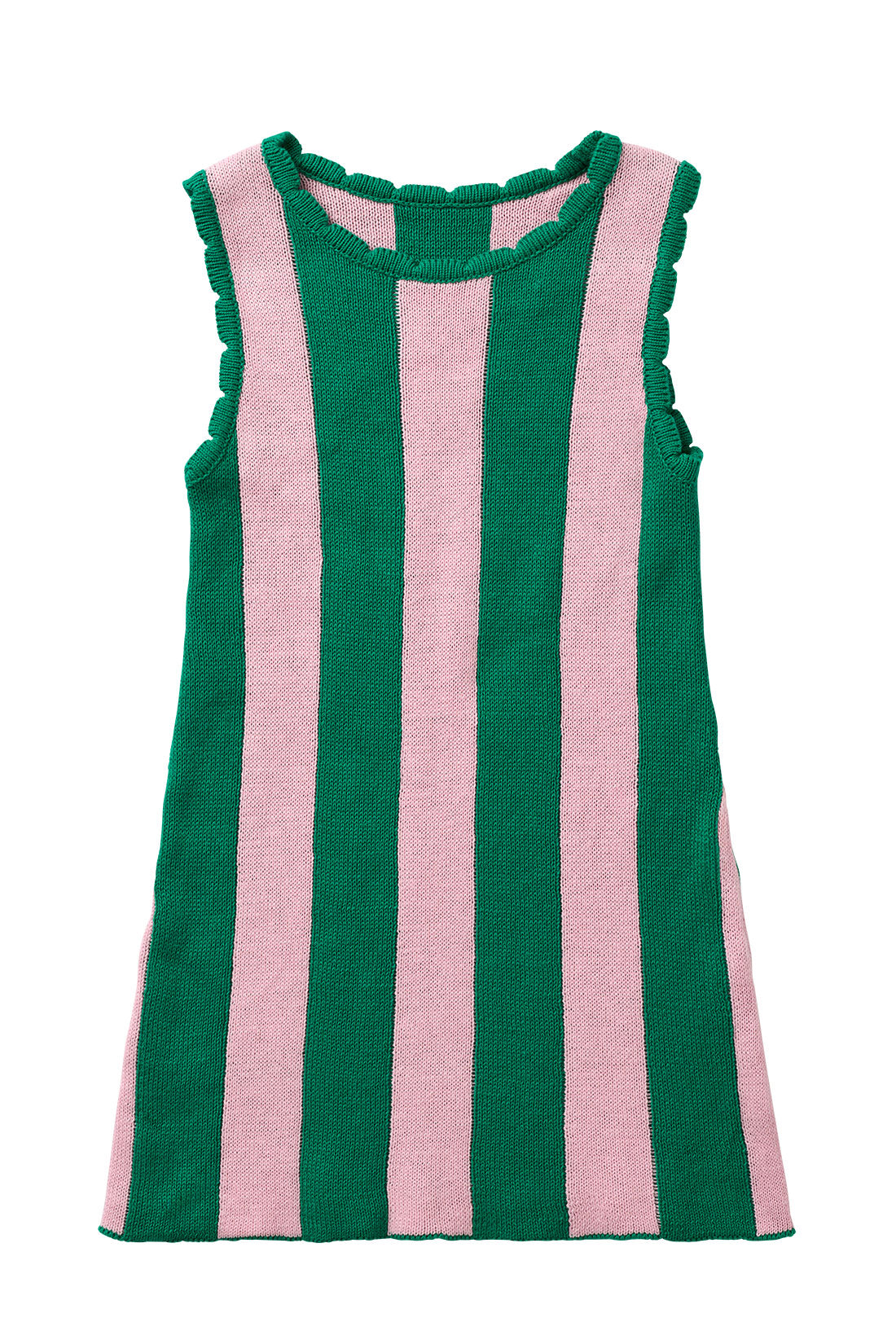 green and pink knit dress Bow Peep Eyelet Knit Dress in Pink and Green Medium