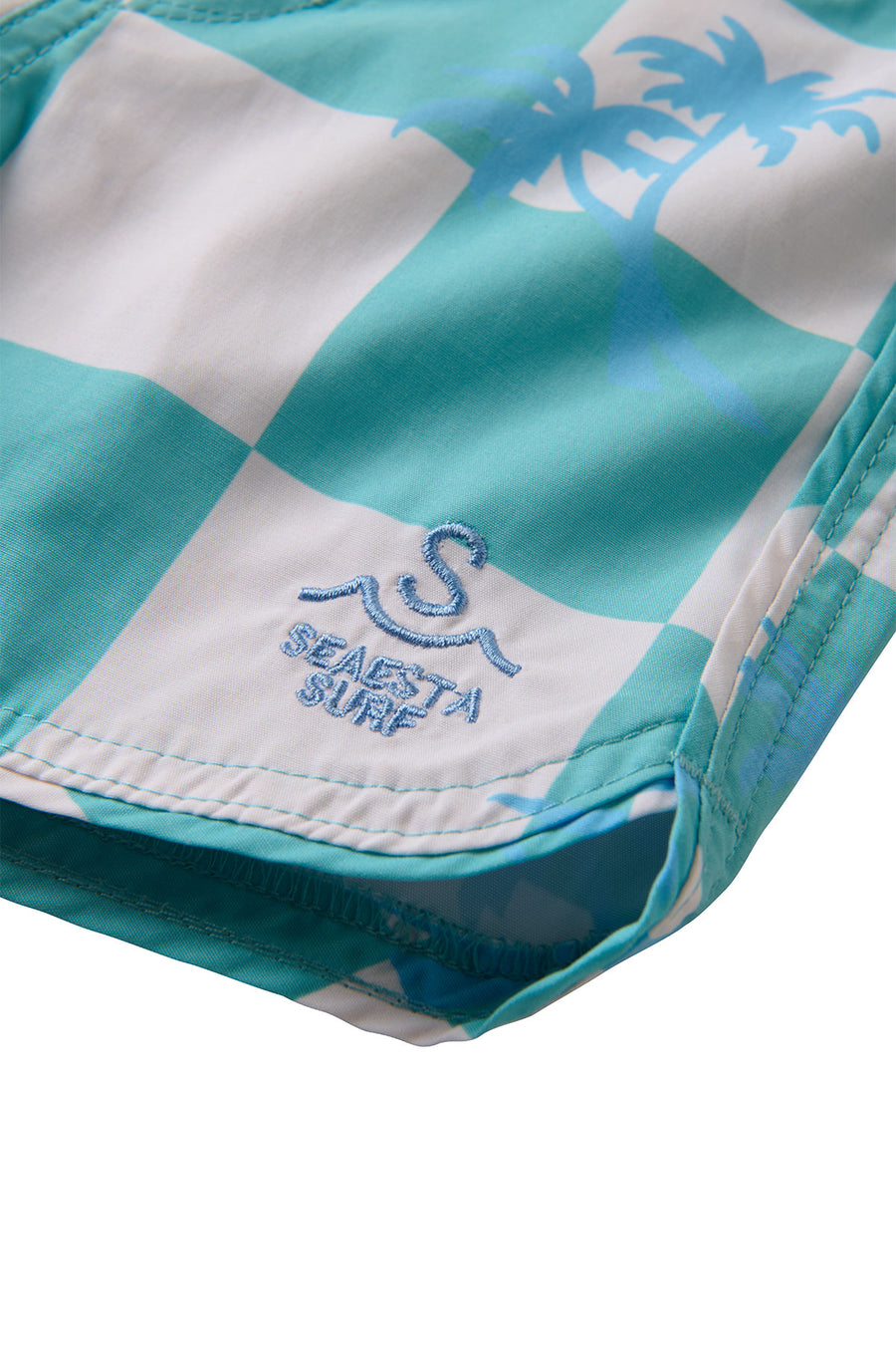 Seaesta Scallop Retro Flare Boardshort / Tropical / Denim