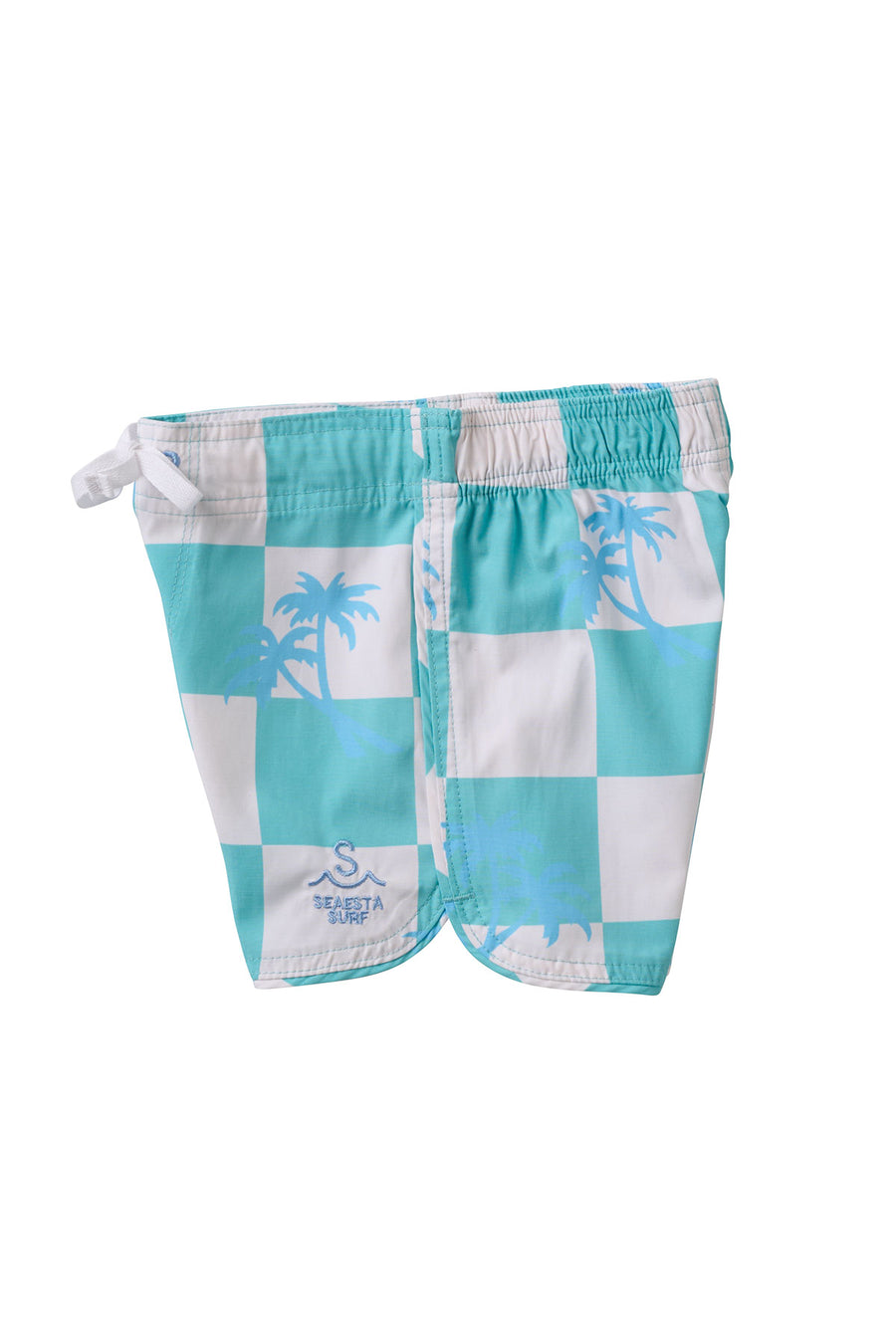 Seaesta Scallop Retro Flare Boardshort / Tropical / Denim