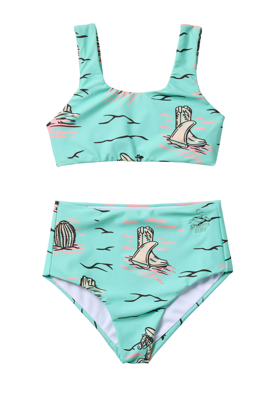 Coastal Cowgirl / Two Piece Swimsuit / Aqua