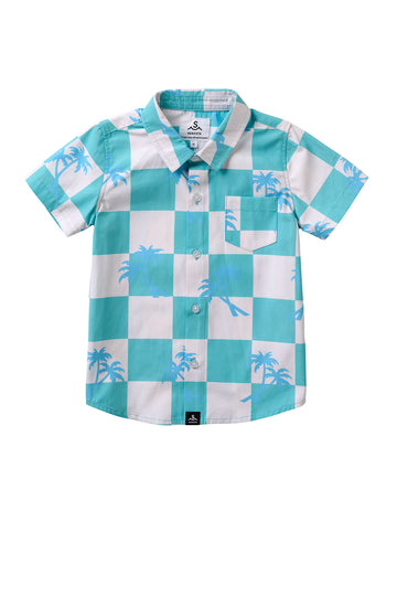 Tropical Button Up Shirt / Youth / Denim
