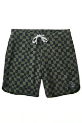 Men's Boardshorts / Wavy Checks Pine