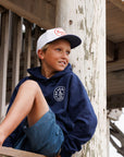 Shoreline Hoodie / Youth / Navy Blue