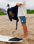 Seaesta Scallop Retro Flare Boardshort / Shoreline Patch / Navy Blue