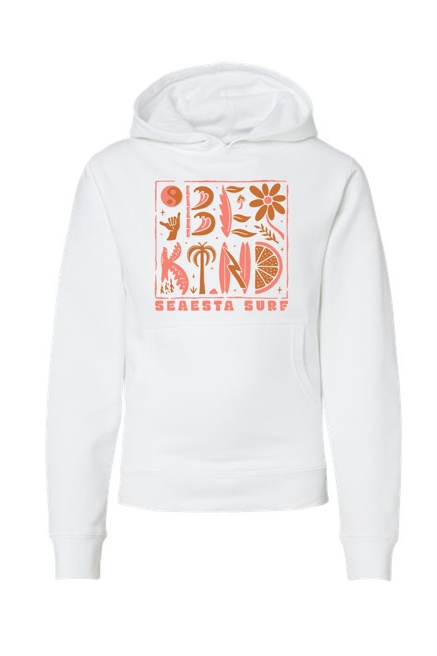 Seaesta Surf Beach Vibes Hoodie / Youth / Coconut Milk