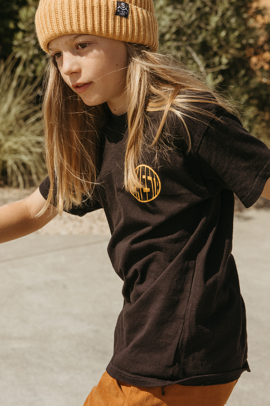 Seaesta Globe Tee / Youth / Gold