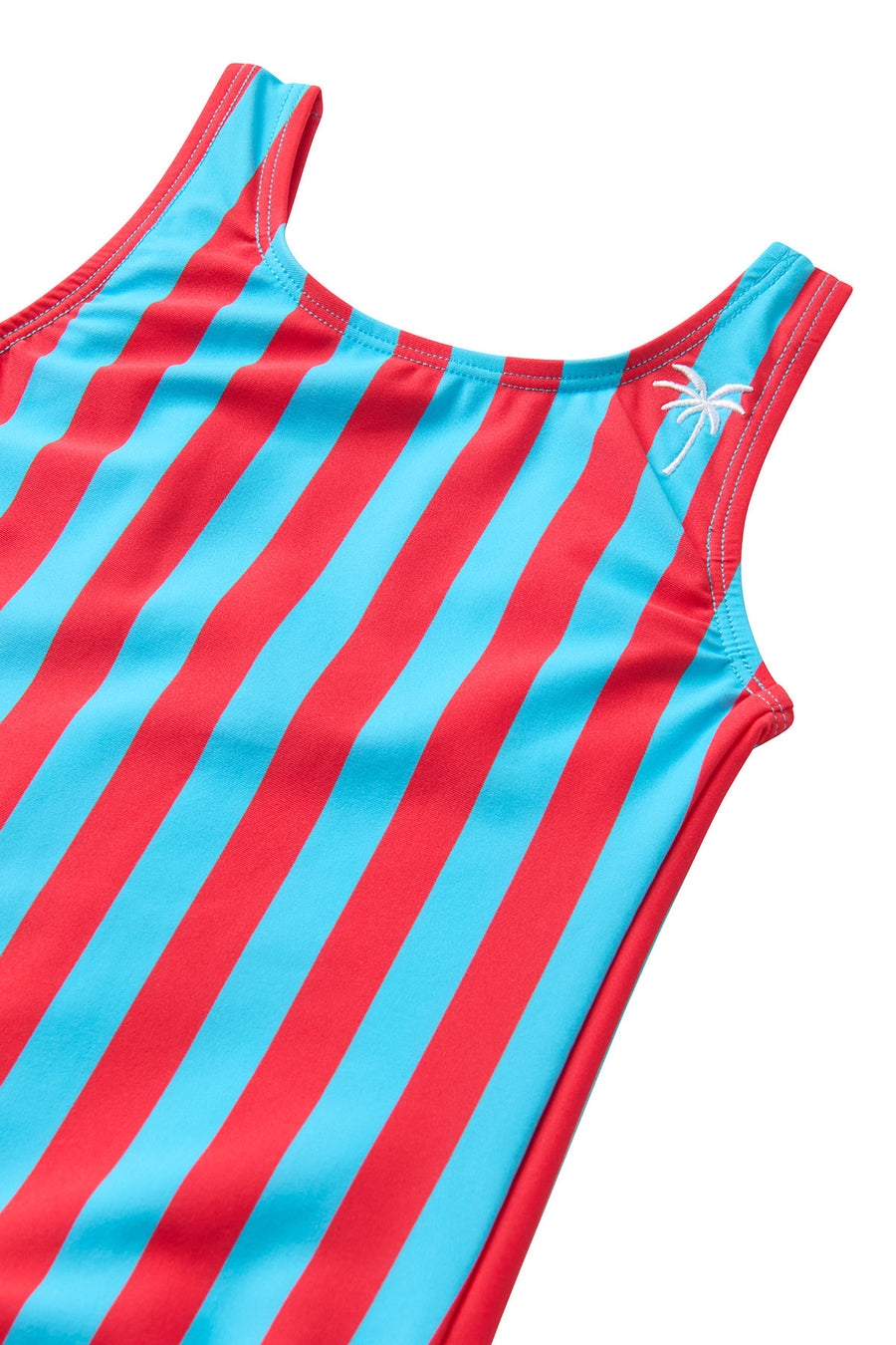 Cabana Stripe / One Piece Swimsuit / Cherry