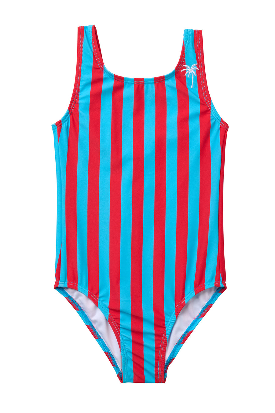 Cabana Stripe / One Piece Swimsuit / Cherry