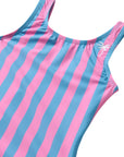 Cabana Stripe / One Piece Swimsuit / Strawberry