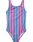 Cabana Stripe / One Piece Swimsuit / Strawberry