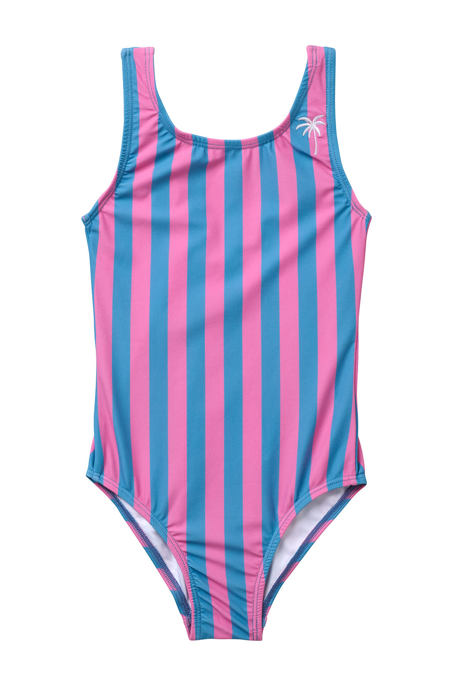 Cabana Stripe / One Piece Swimsuit / Strawberry