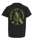 Surf Cactus Tee / Youth / Charcoal