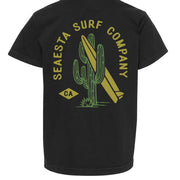 Surf Cactus Tee / Youth / Charcoal