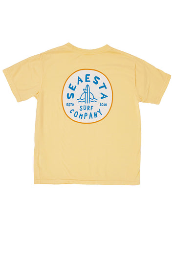 Surf Co Tee / Faded Mustard Yellow / Youth