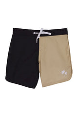 Seaesta Surf Boys Boardshorts – Scallop Retro Flare in Color Block Sand