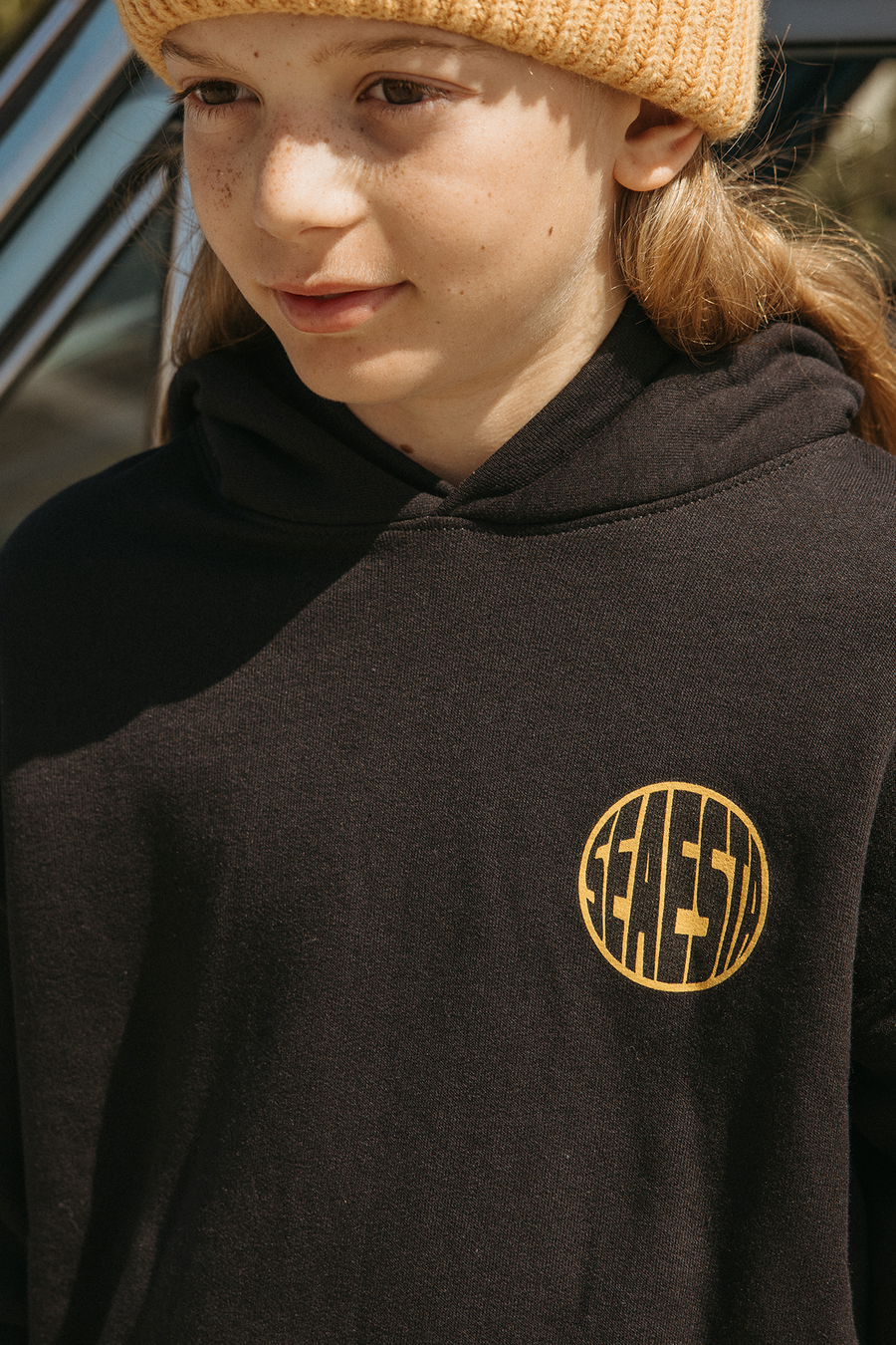 Seaesta Surf Globe Hoodie / Youth / Gold